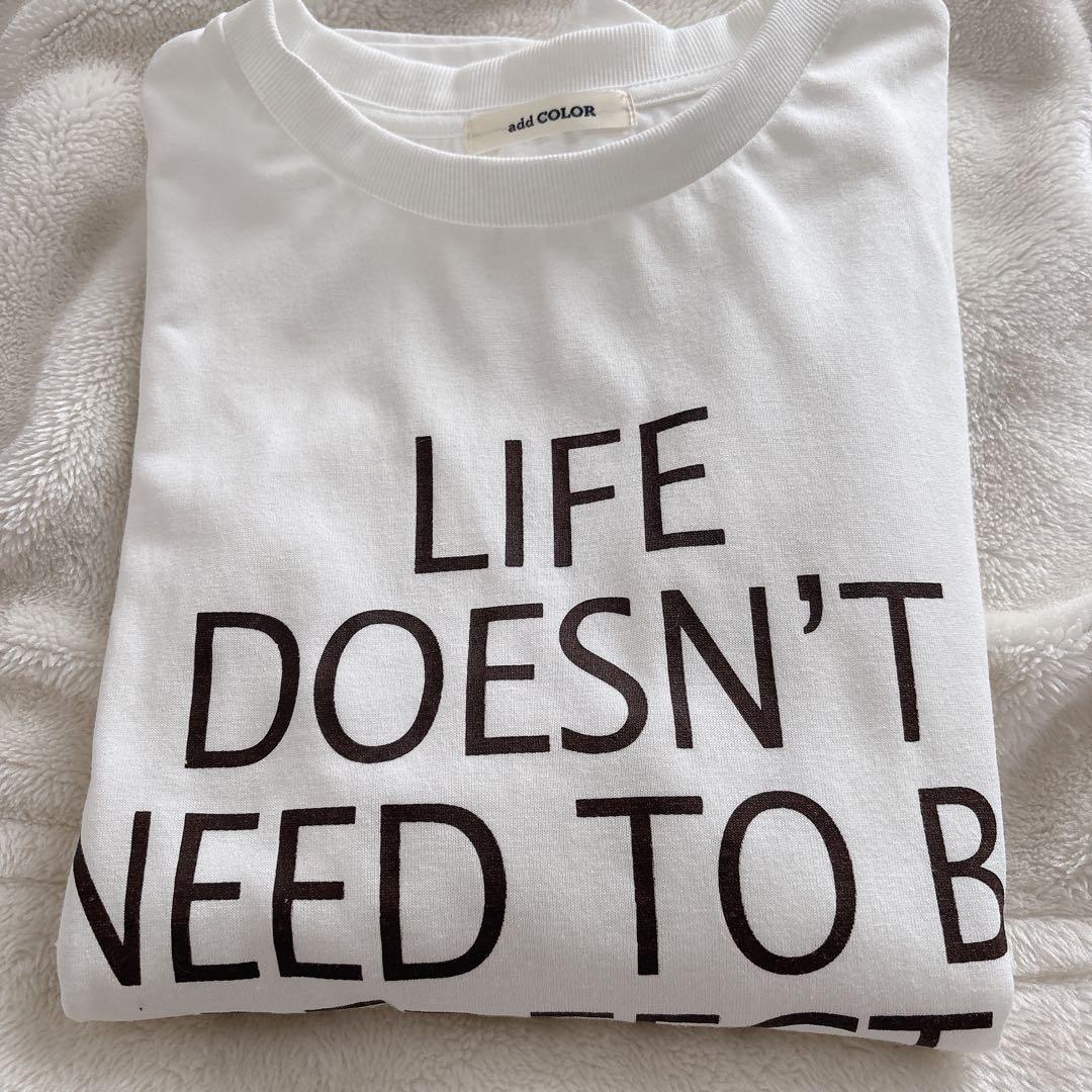 addCOLOR NOOOONコラボシャツ ロゴTシャツ ホワイトL — image 5