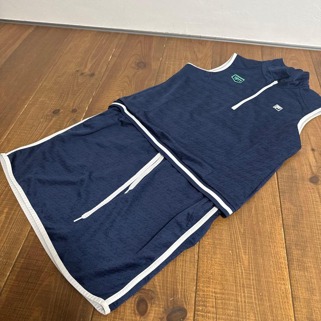 美品　フィラゴルフ　ワンピース　L ネイビー — image 3