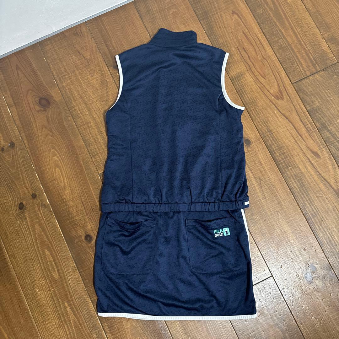 美品　フィラゴルフ　ワンピース　L ネイビー — image 5