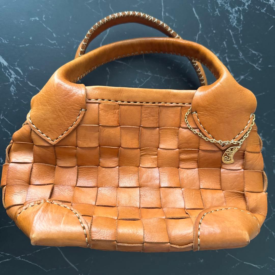 robita ロビタ レザー メッシュ バッグ — image 2