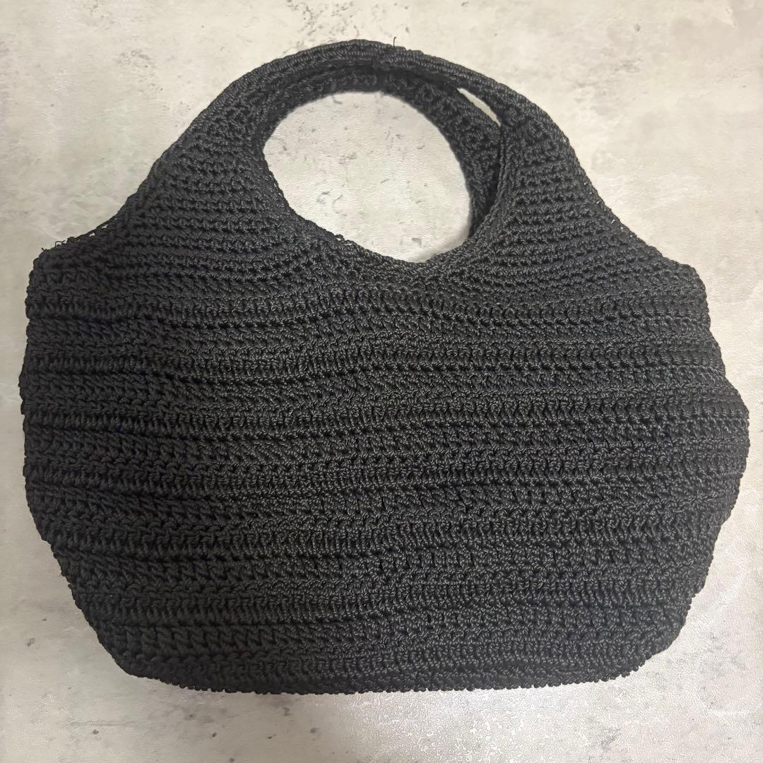 RUE DU BAC ルードゥバック ニットバッグ スパンコール 黒 y2k — image 2
