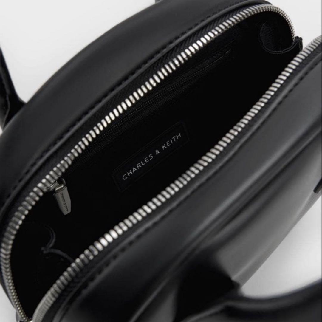 ネリ ボウリングバッグ チャールズアンドキース Nelly ノワール ブラック — image 3