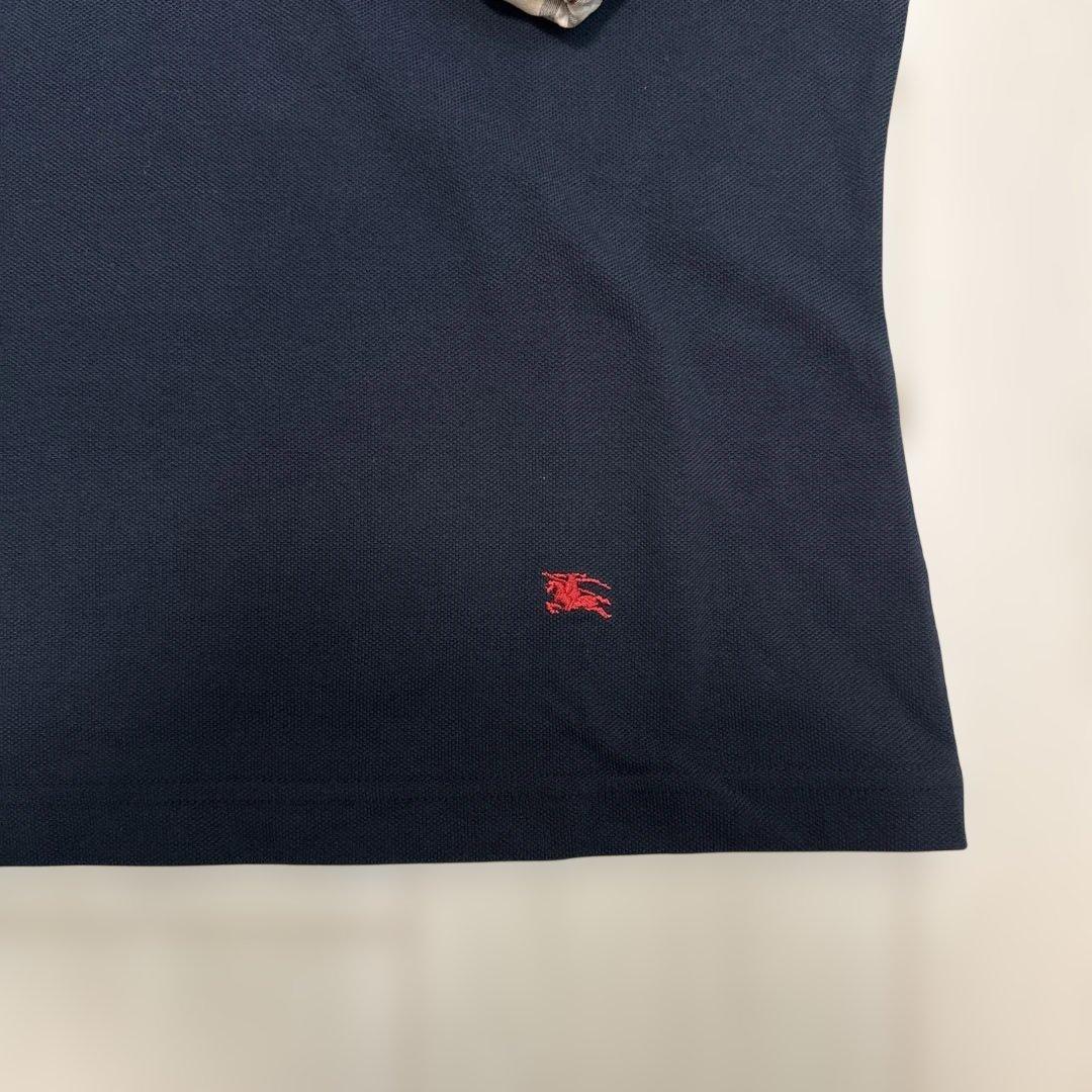 BURBERRY バーバリーロンドン　ノバチェック ポロシャツ 七分袖 XL — image 2