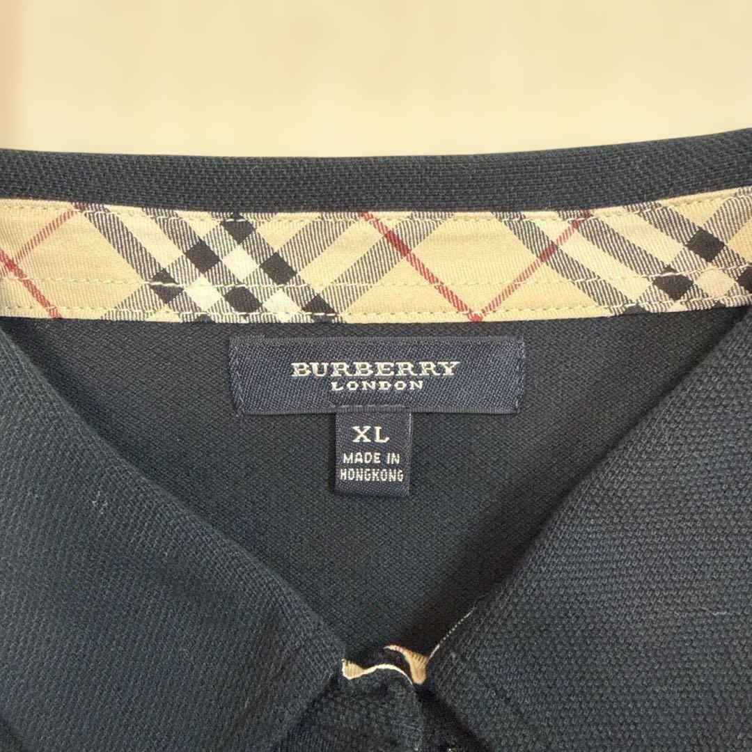 BURBERRY バーバリーロンドン　ノバチェック ポロシャツ 七分袖 XL — image 5
