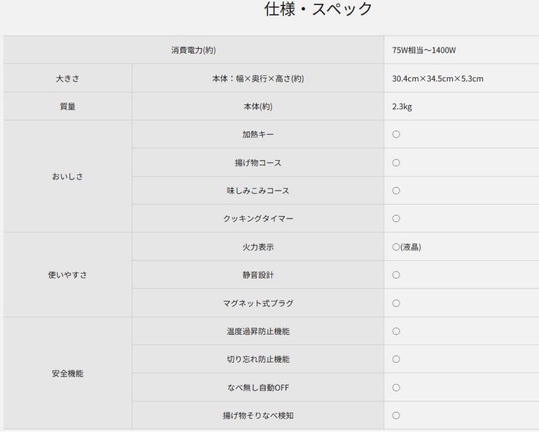 りゅ様用National 卓上IH調理器 KZ-PH30-AH「未使用に近い」 — image 3