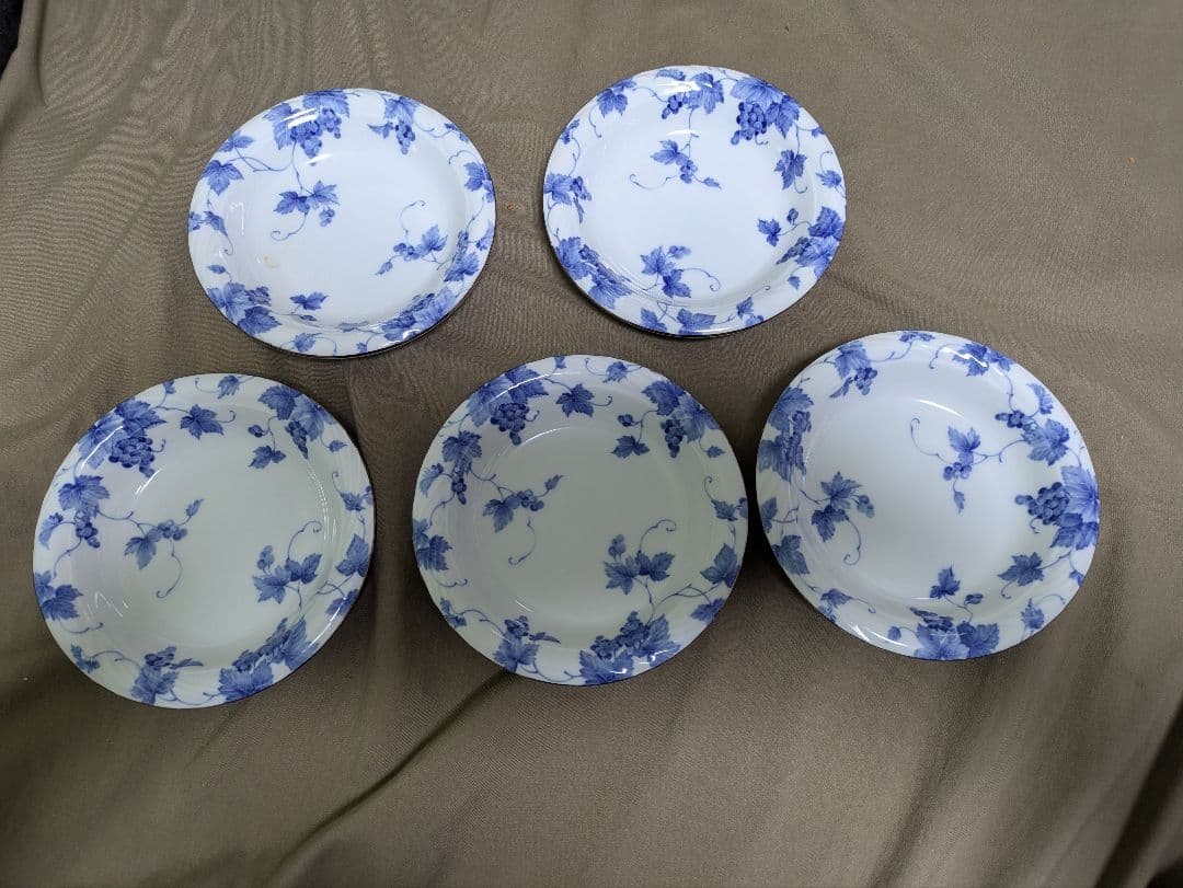 ​【美品】Adam & Eve アダム＆イヴ プレート 5枚セット 皿 レンジ可 — image 2