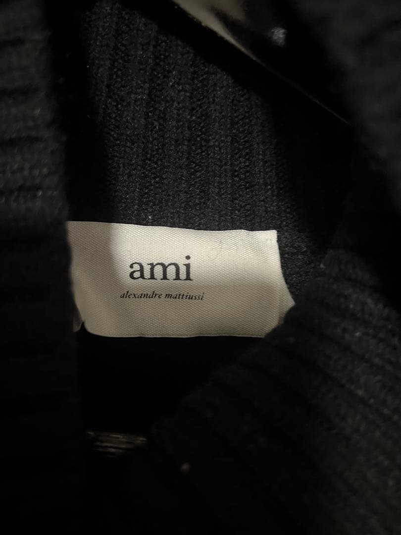 正規品　AMI Paris ハートロゴ ニット セーター ブラック — image 4