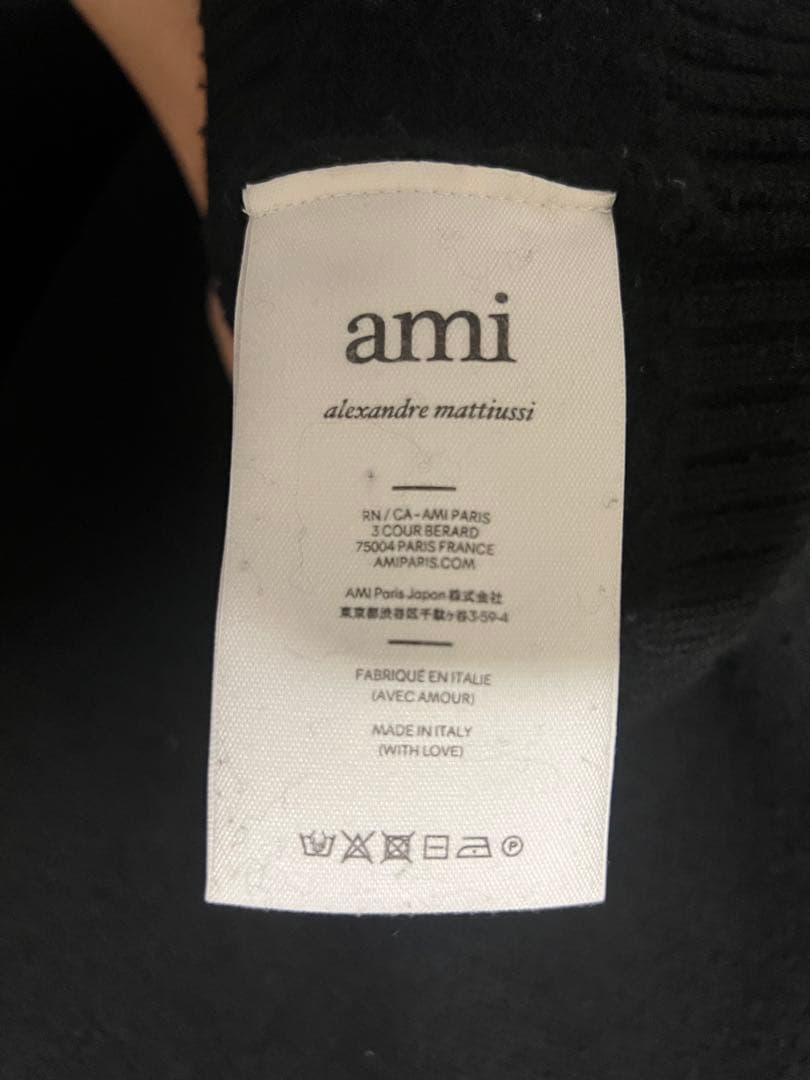 正規品　AMI Paris ハートロゴ ニット セーター ブラック — image 5