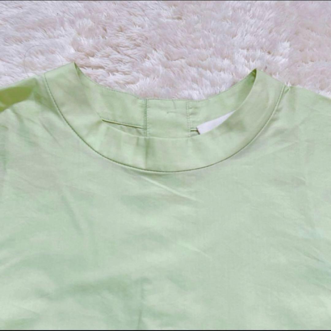 【未着用】イウエンマトフ★タイプライターショートブラウス シルク 半袖Tシャツ — image 5