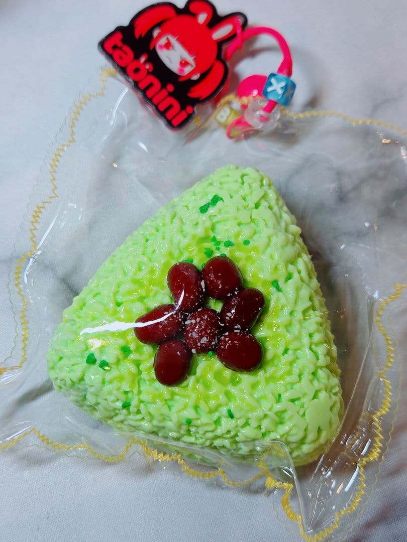taonini 三角おにぎり 抹茶小豆おにぎり スクイーズ — image 2