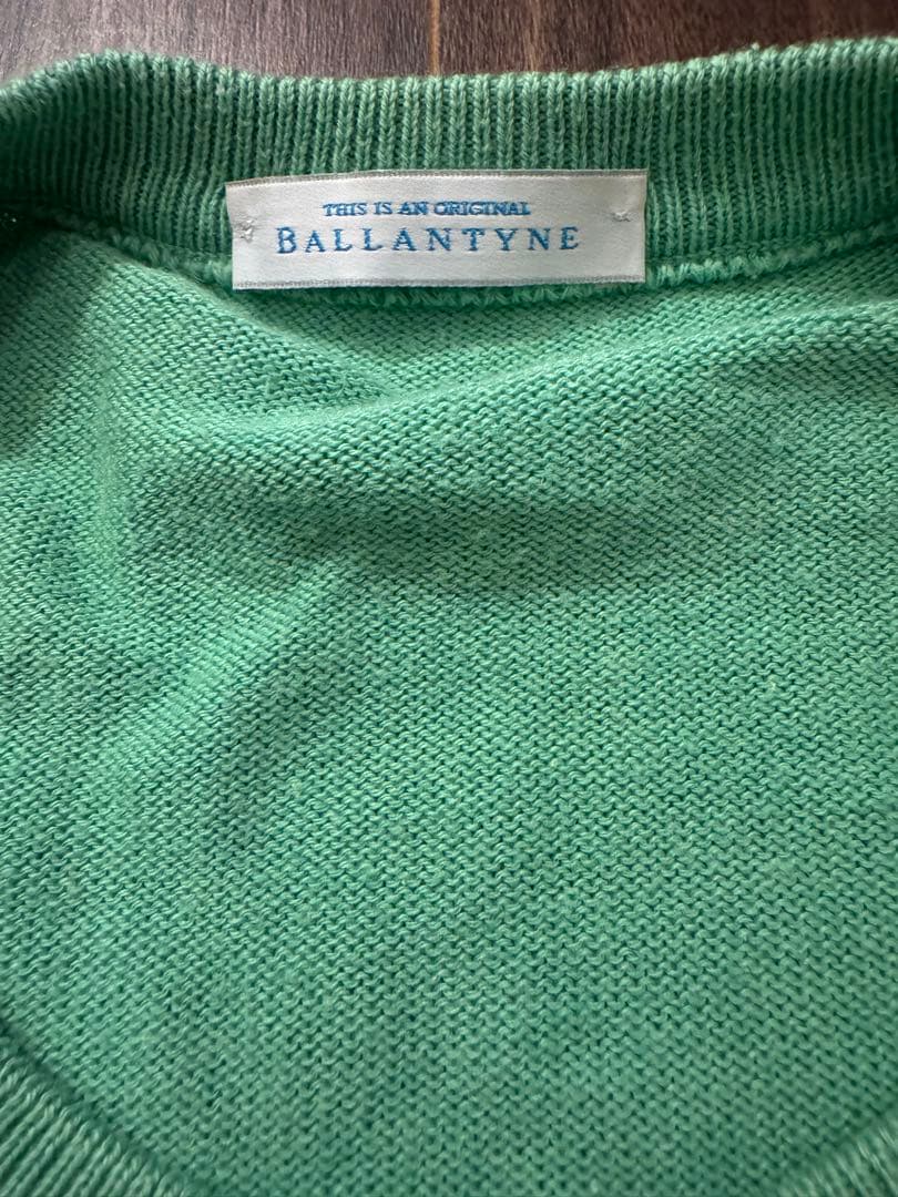 BALLANTYNE クルーネックニット コットン100% 英国製 — image 2