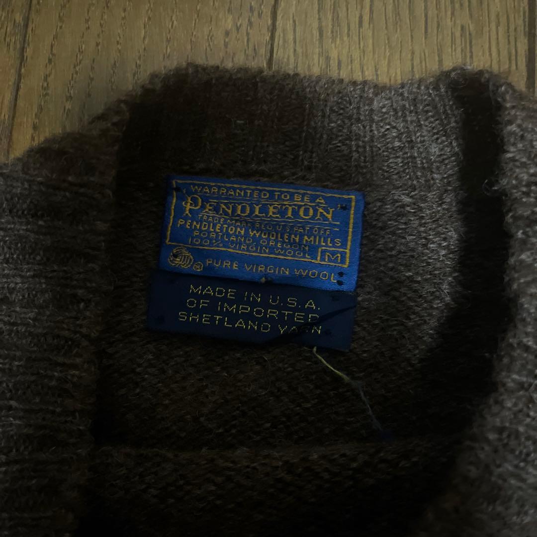 80s PENDLETON ウールニットセーター USA shetland — image 2