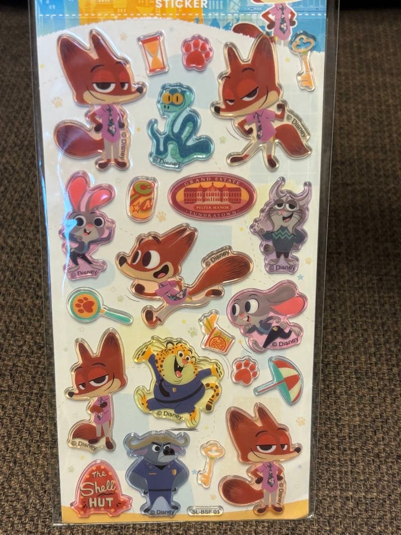 お値下げ中‼️【正規品】ズートピア　ぷっくりクリアシール　2枚セット — image 2