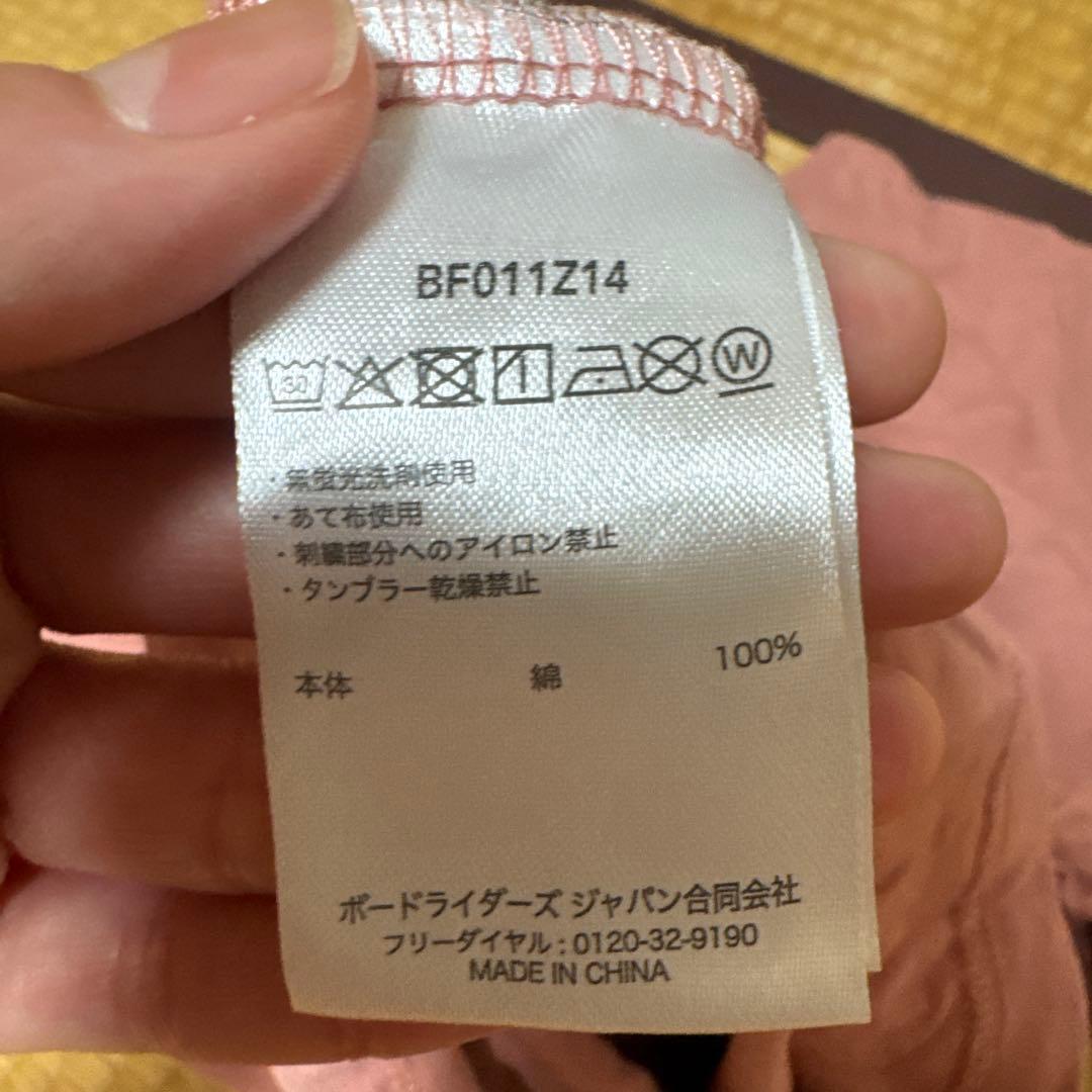 ビラボン　半袖　ミディアム　シャツ　ピンク　赤 — image 4