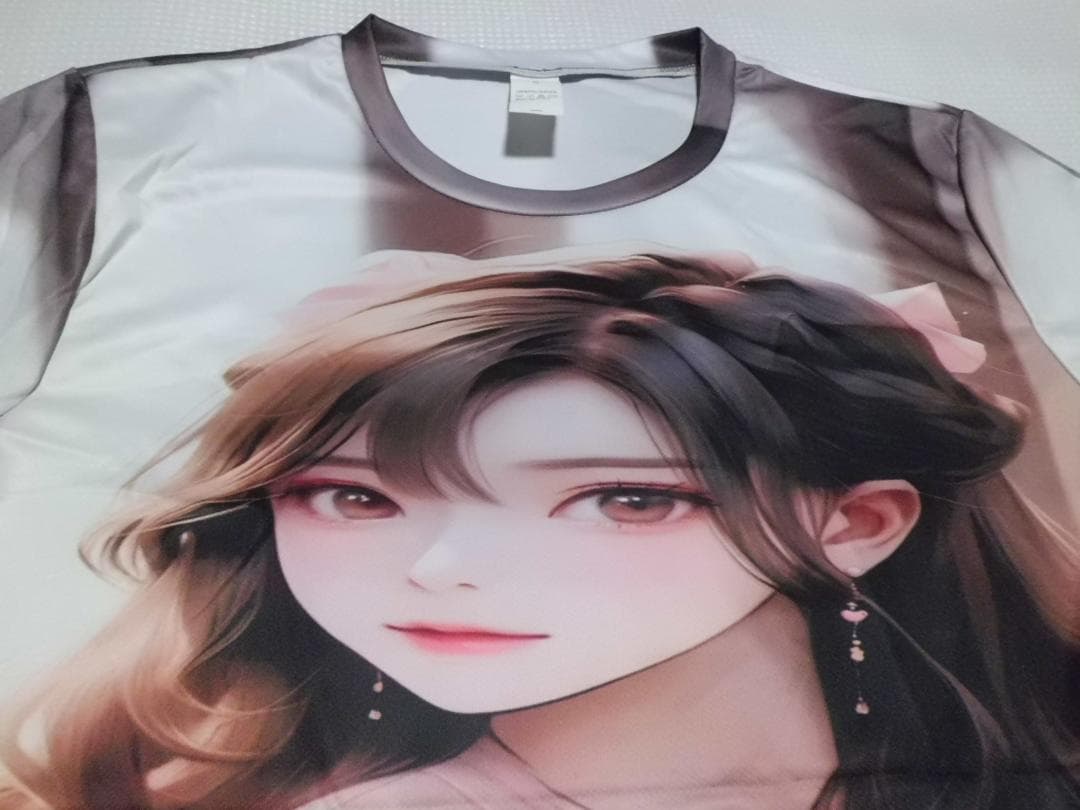 アニメ　マンガ　イラスト　ゲーム　ブラウン　メンズ　Tシャツ　Ⅿサイズ — image 4