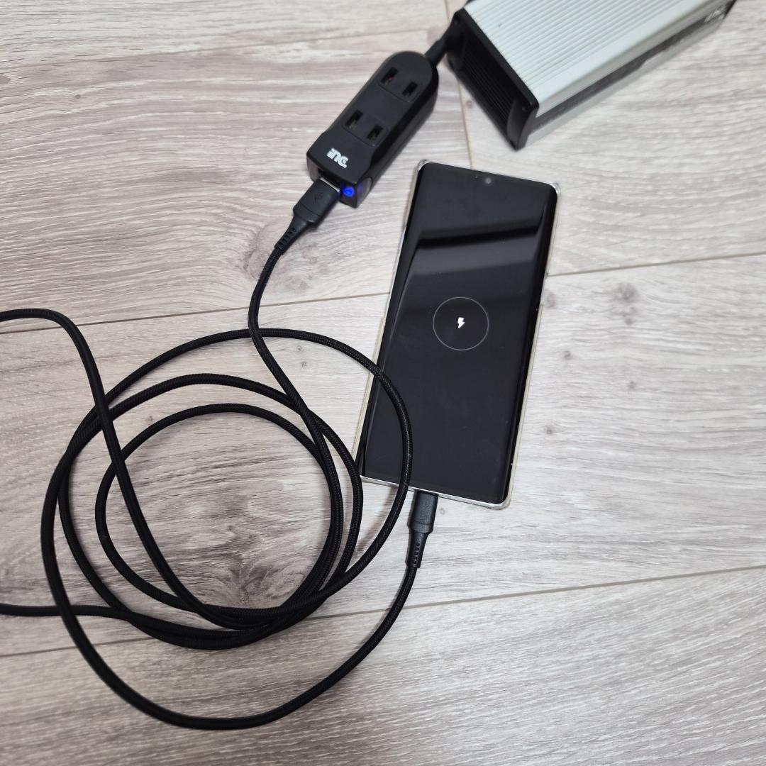 多摩電子工業 AC&USB マルチタップインバーター 150W T-713 — image 4