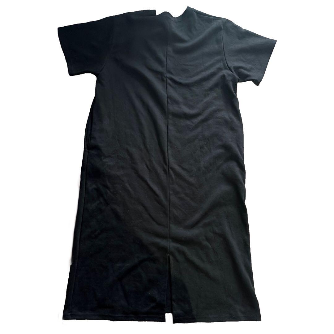 半袖 Tシャツワンピース ブラック — image 2
