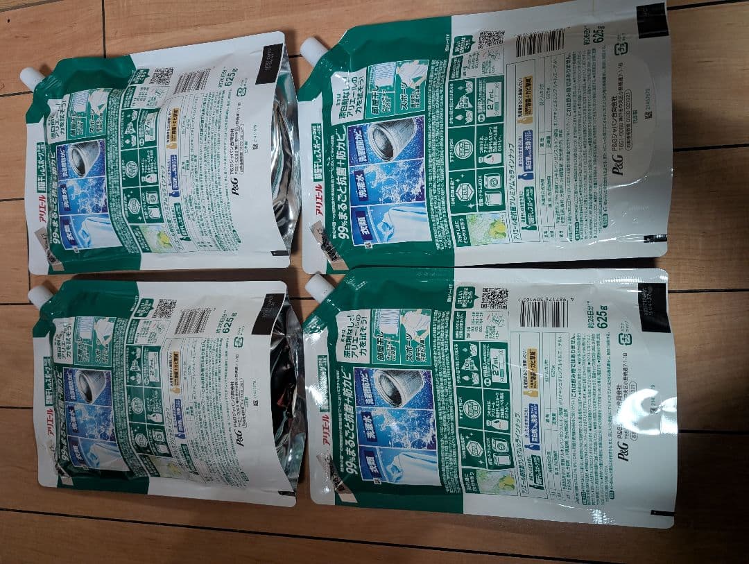 4個セット※訳あり品※アリエール 部屋干し 超抗菌プレミアム 超消臭 詰め替え用 — image 2