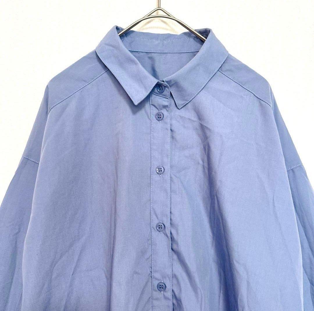 NICE CLAUP 長袖シャツ ブルー Fサイズ — image 2