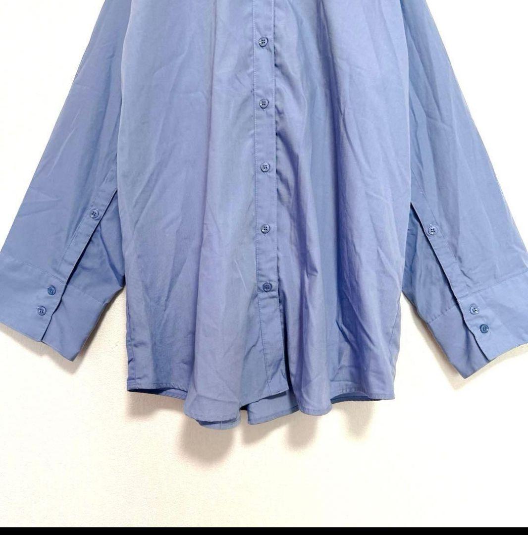 NICE CLAUP 長袖シャツ ブルー Fサイズ — image 3