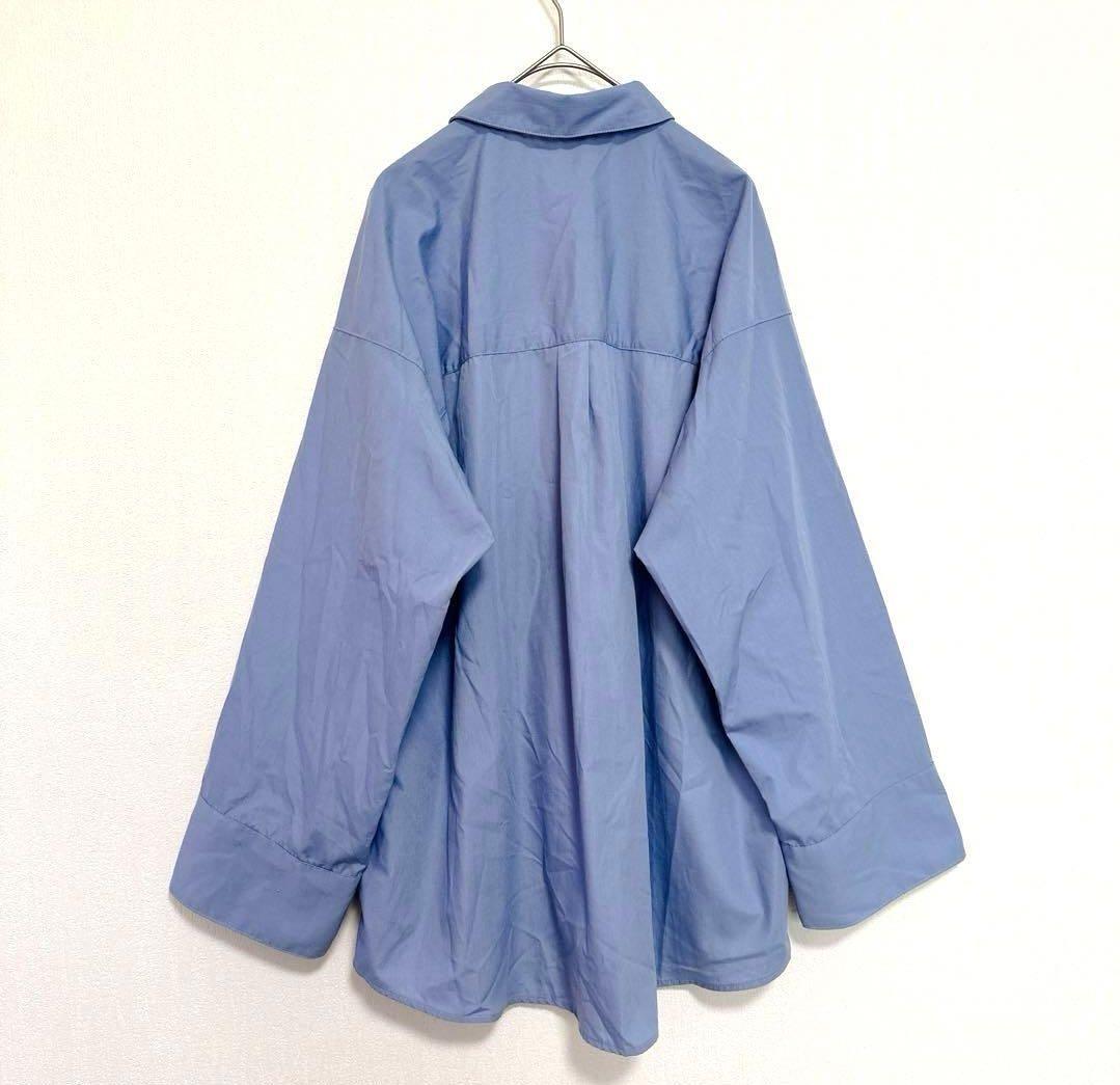 NICE CLAUP 長袖シャツ ブルー Fサイズ — image 4