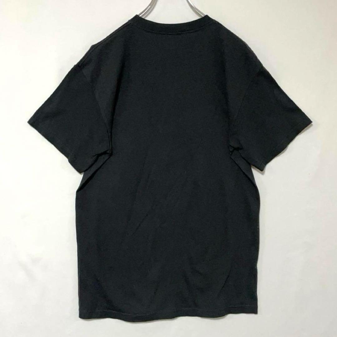T-753 Lifestyle オオカミTシャツ 狼 アニマル M黒 USA古着 — image 3
