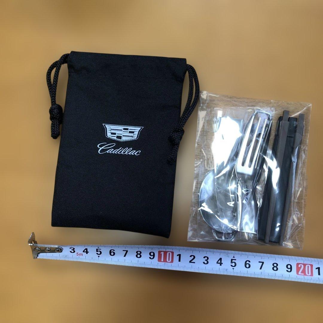 Cadillac カトラリーセット 黒 ポーチ付き — image 2