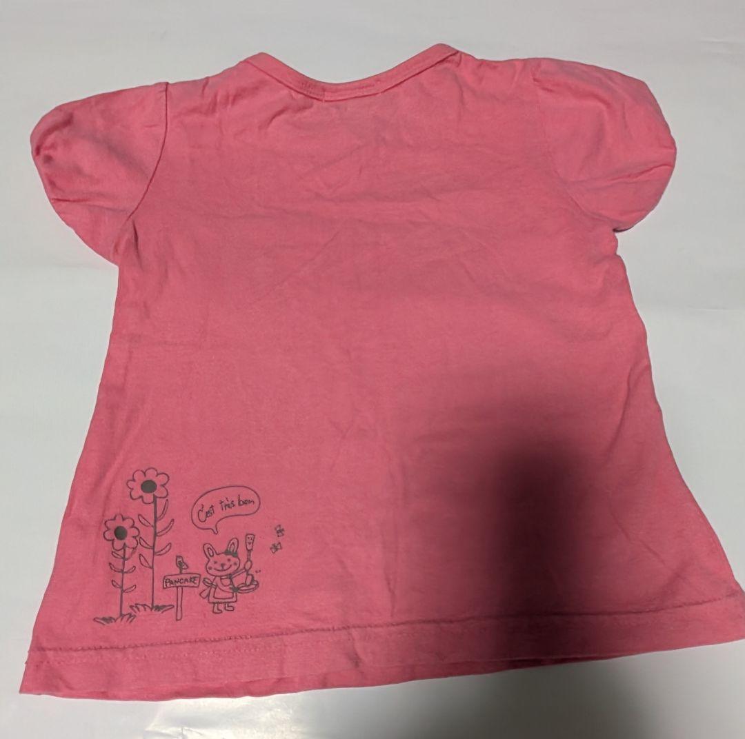 【美品】3can4on 半袖Tシャツ ピンク 90サイズ — image 2