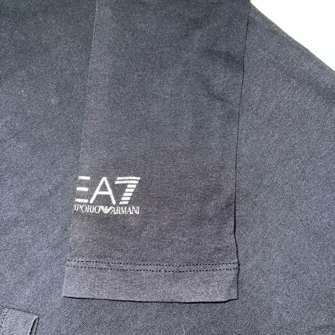 エンポリオアルマーニ ラインストーン ロゴ 長袖Tシャツ ブラック レディース — image 4