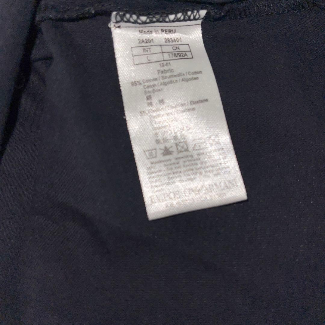 エンポリオアルマーニ ラインストーン ロゴ 長袖Tシャツ ブラック レディース — image 5