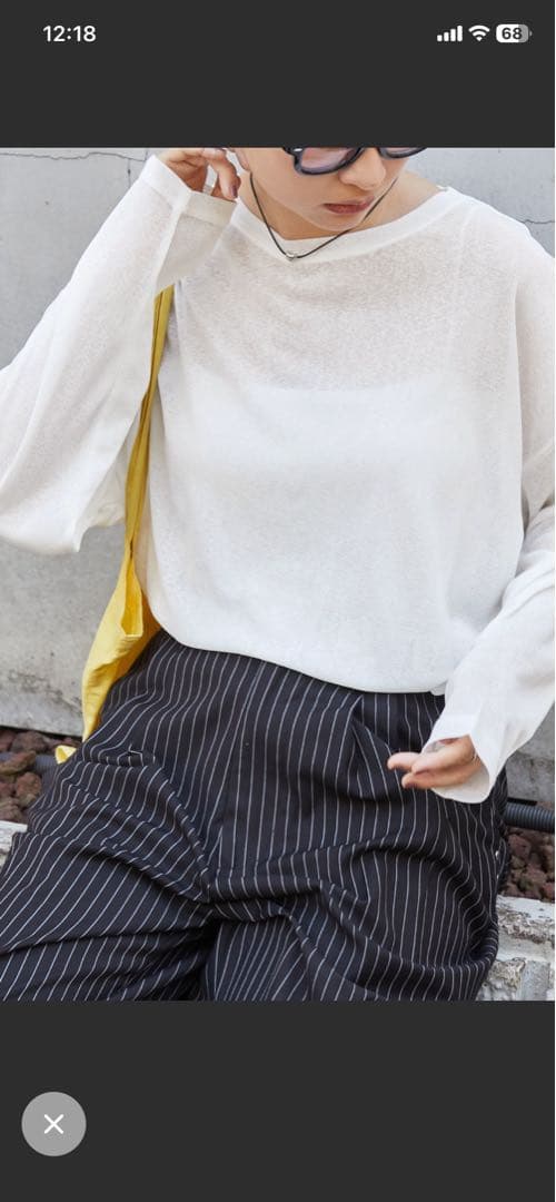 MONOーMARTシアーシャツ赤、白セット — image 2