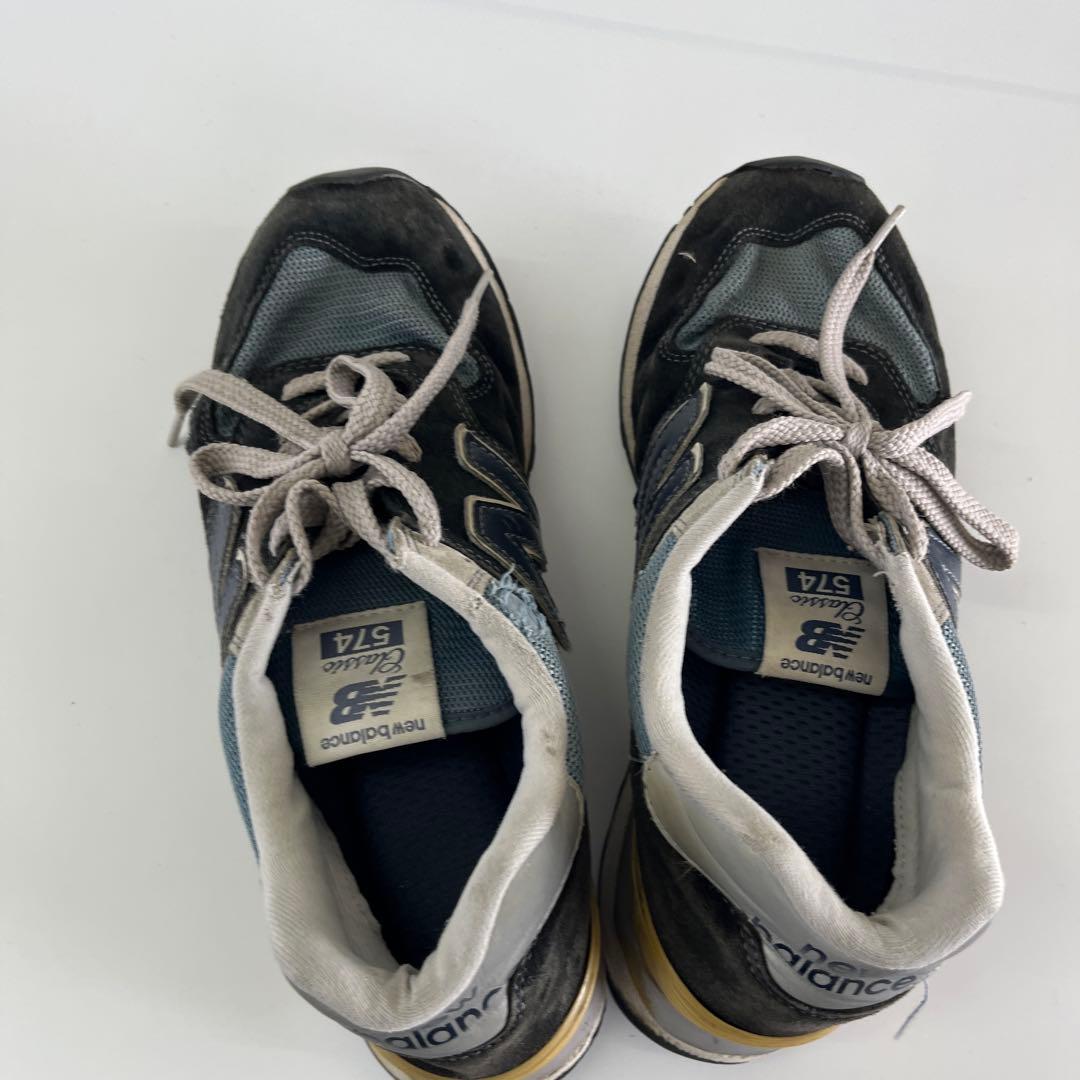 New Balance 574 グレー/ネイビー スニーカー — image 2