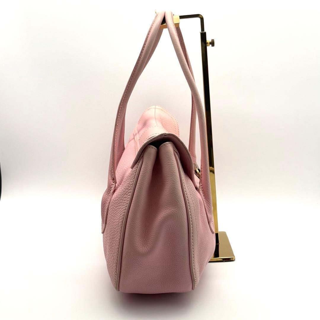 CELINE セリーヌ ラージシューケット ハンドバッグレザー スエード ピンク — image 3