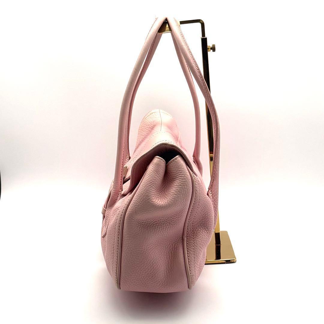 CELINE セリーヌ ラージシューケット ハンドバッグレザー スエード ピンク — image 4