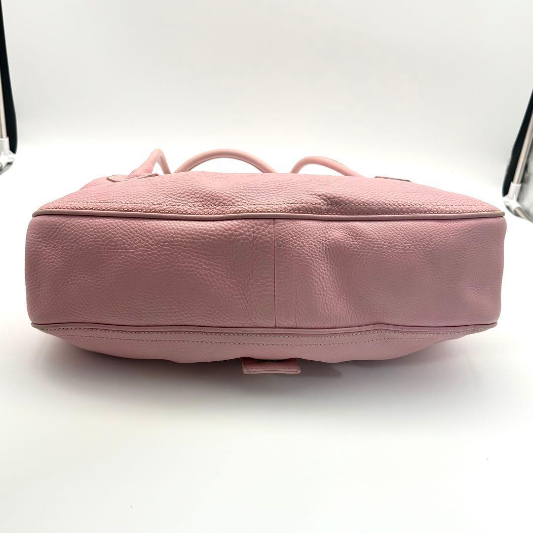 CELINE セリーヌ ラージシューケット ハンドバッグレザー スエード ピンク — image 5