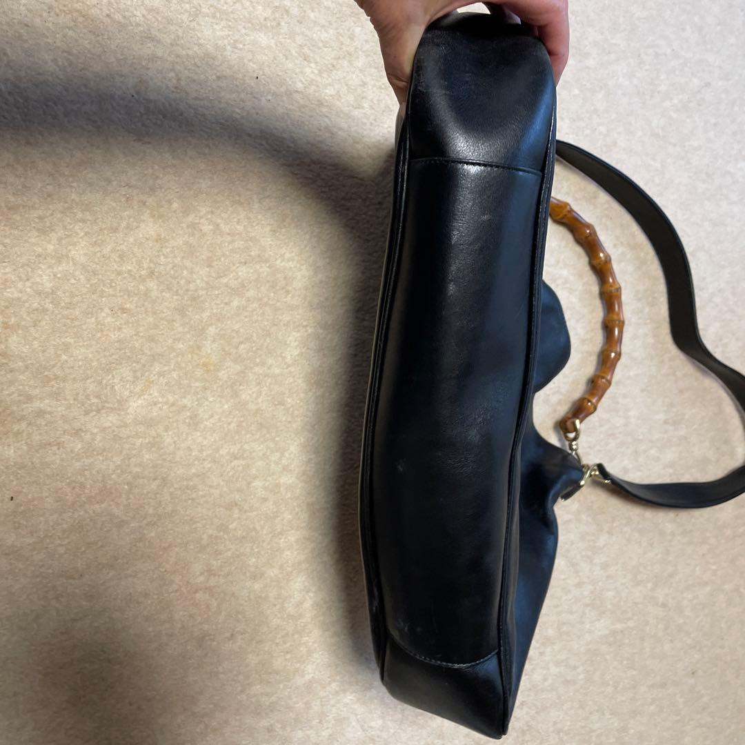 ヴィンテージ グッチ バンブー ハンドバック　ショルダーバッグ 2wa — image 3
