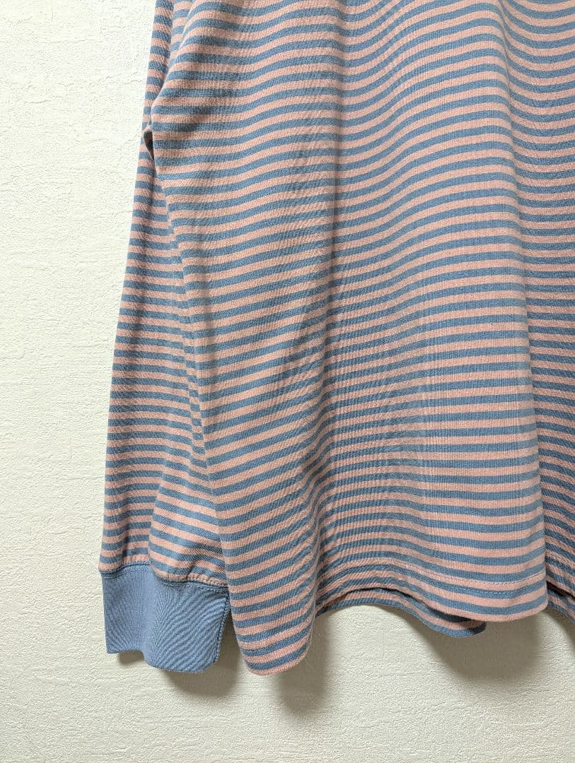 ​【SIMPLICITÉ】ボーダー長袖カットソー ピンク×ブルー ゆったり — image 5