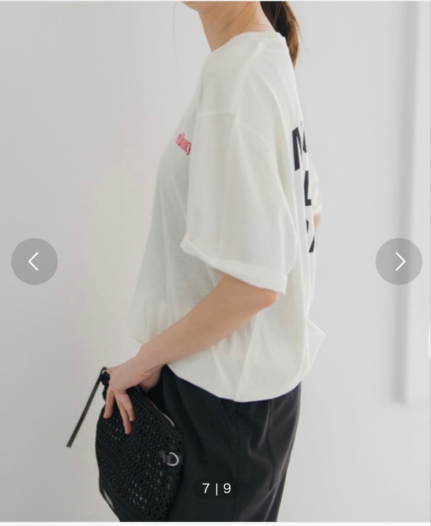 スピックアンドスパン　ロゴTシャツ ホワイト — image 5