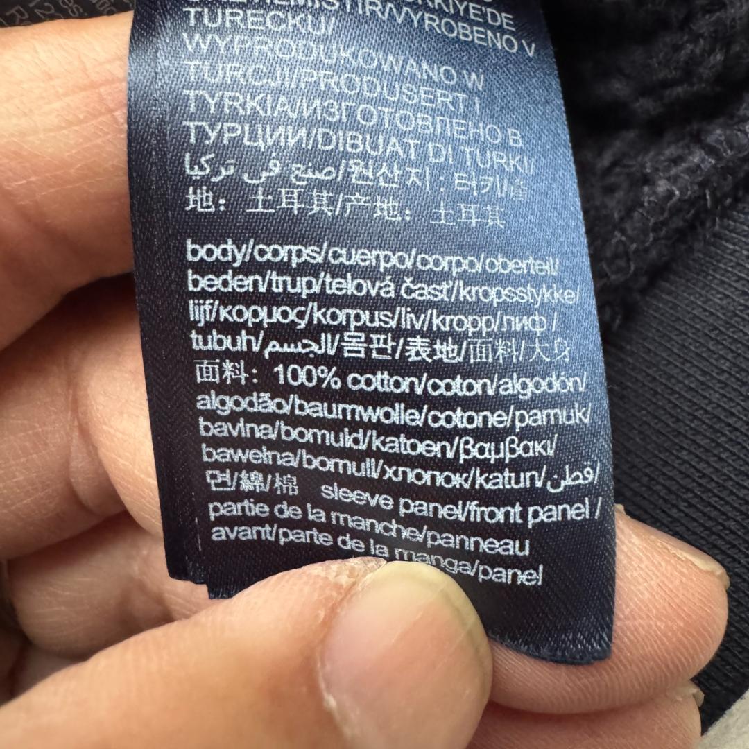 トミーヒルフィガー 切替スウェット ニット ケーブル ネイビー S — image 3