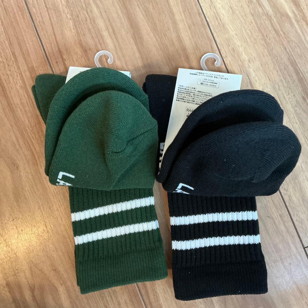 LACOSTE ソックス 2足セット ブラック ホワイト — image 2