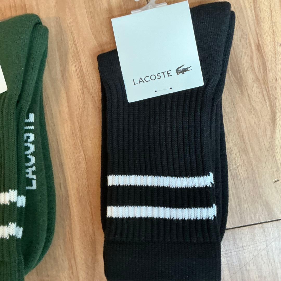 LACOSTE ソックス 2足セット ブラック ホワイト — image 4