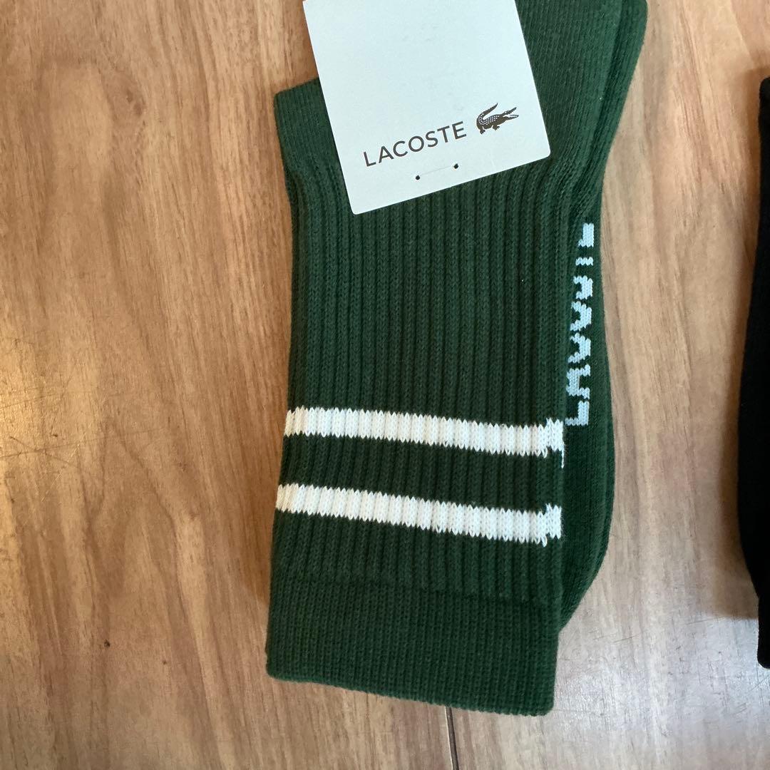 LACOSTE ソックス 2足セット ブラック ホワイト — image 5