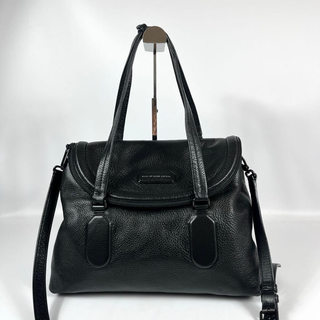 美品 マークジェイコブス ハンドバッグ シリコンバレー 2way シボ革 黒 — image 2