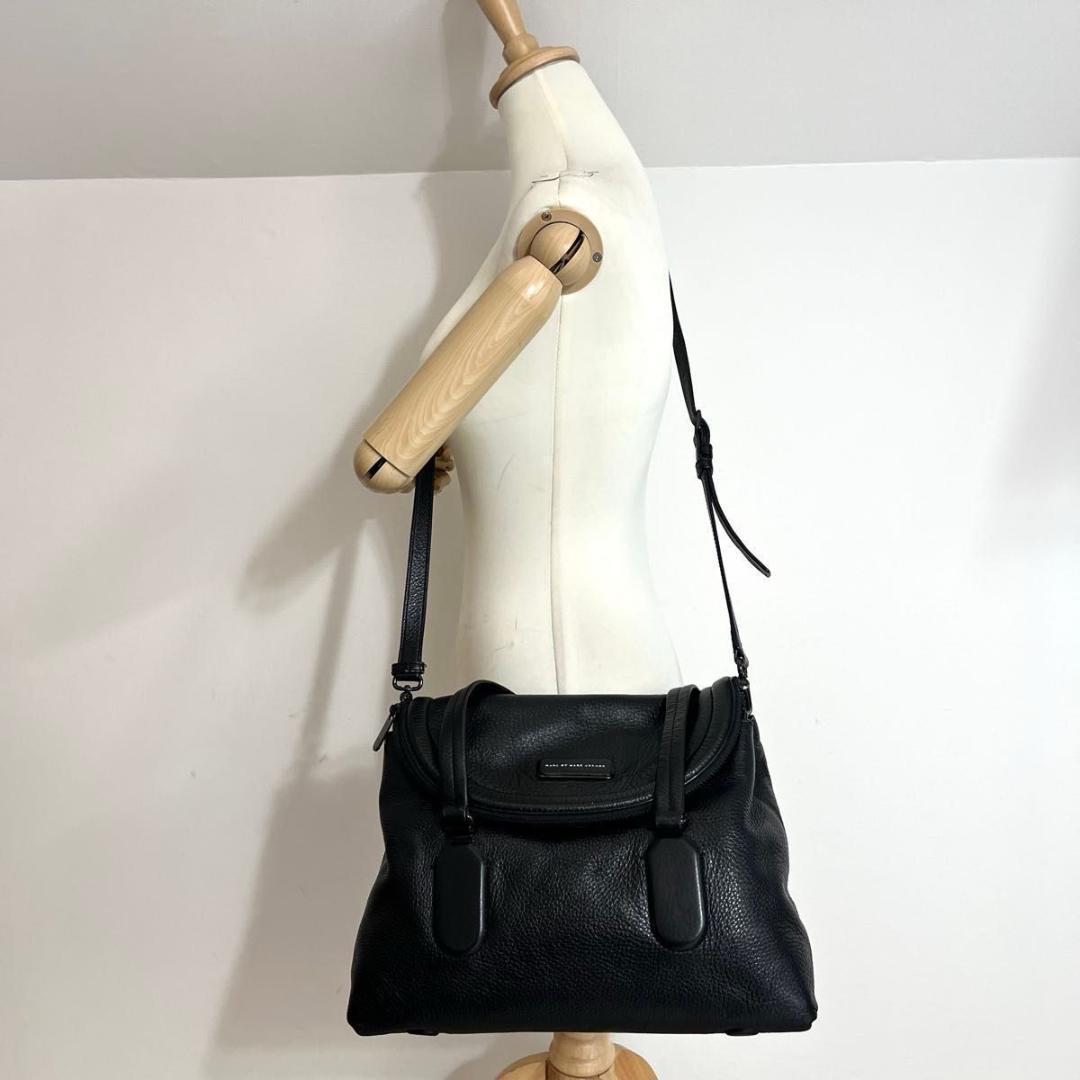 美品 マークジェイコブス ハンドバッグ シリコンバレー 2way シボ革 黒 — image 4