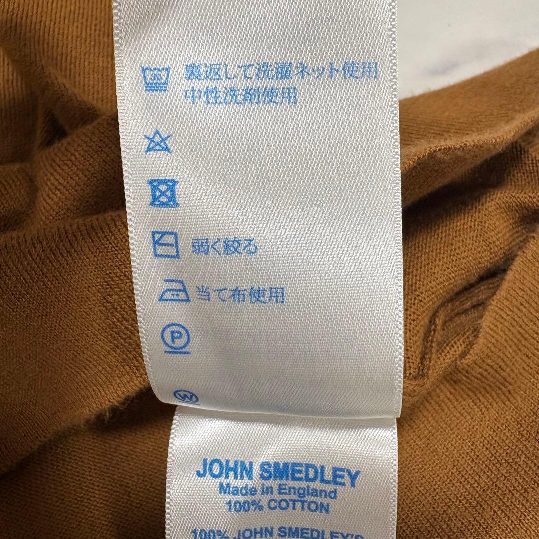 美品 JOHN SMEDLEY 現行タグ シーアイランドコットン 半袖ニットM — image 5