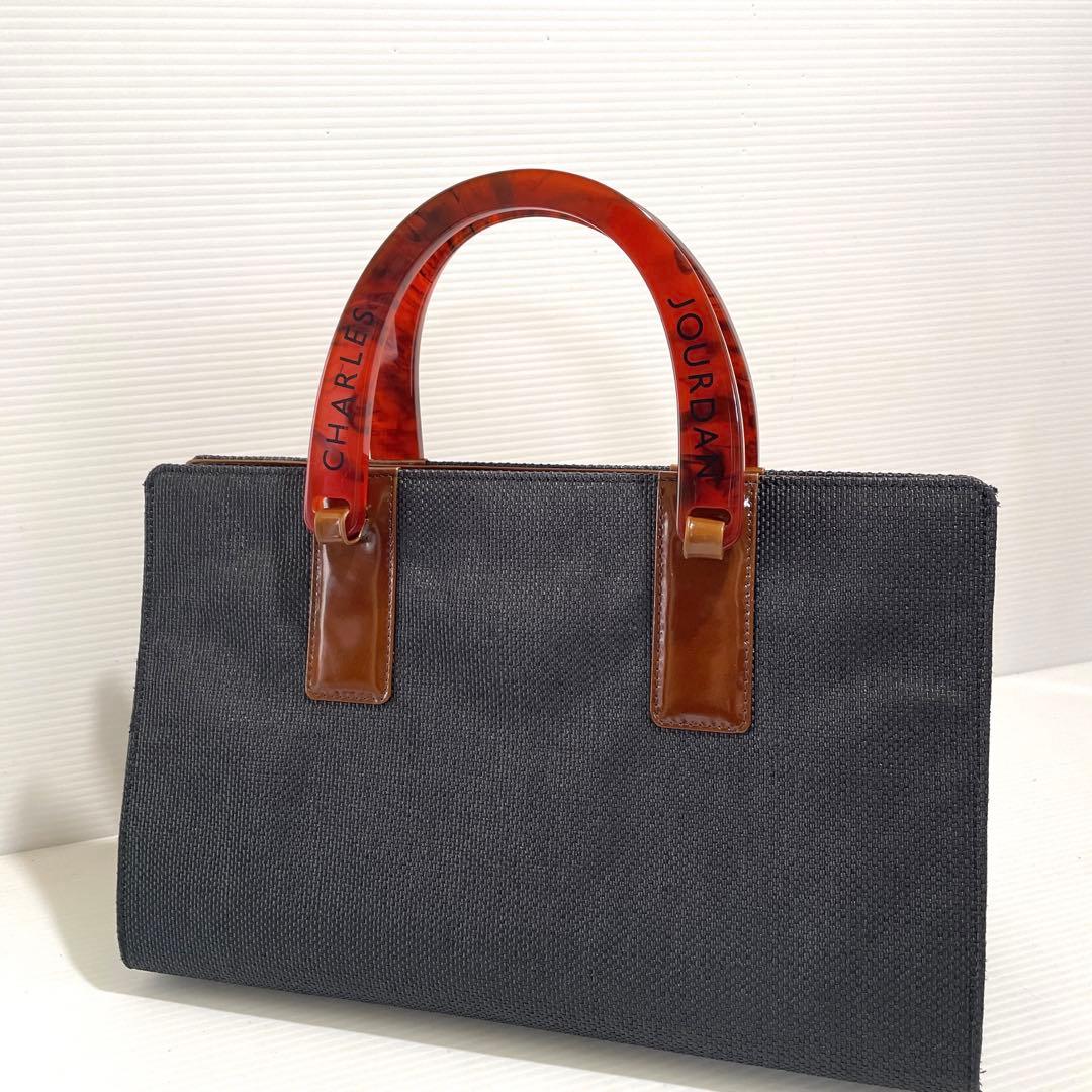 A65■ほぼ未使用CHARLES JOURDAN シャルルジョルダンハンドバッグ — image 2