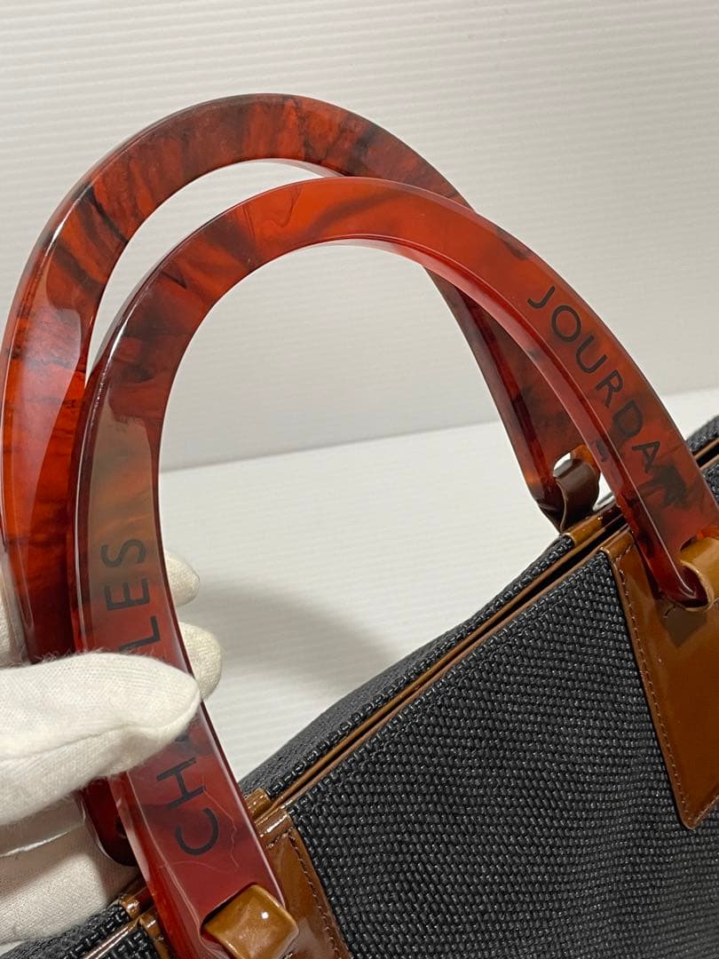 A65■ほぼ未使用CHARLES JOURDAN シャルルジョルダンハンドバッグ — image 3