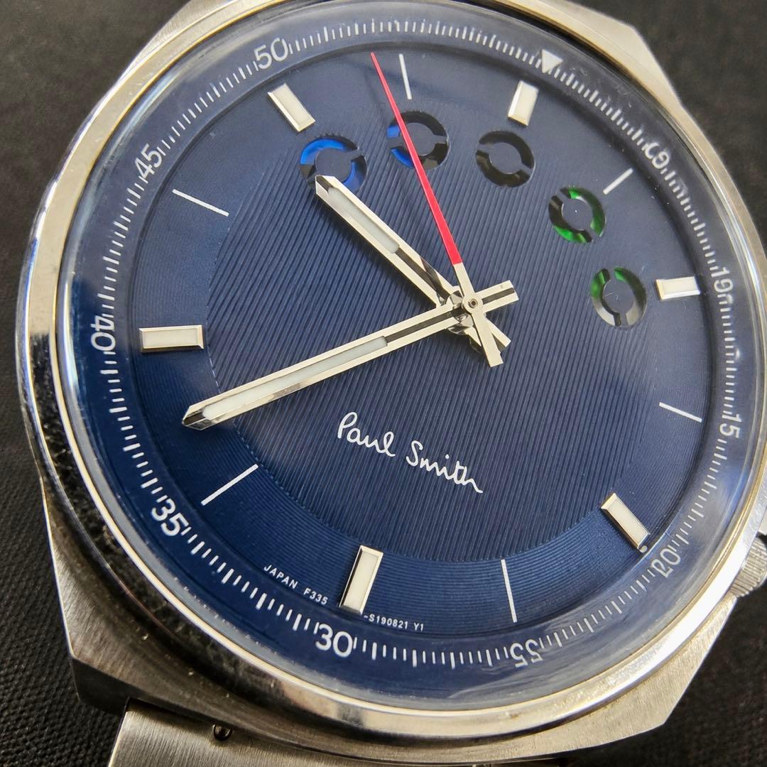 ★Paul Smith｜ファイブアイズ｜深ブルー×メタルブレス｜箱・冊子付き★ — image 2