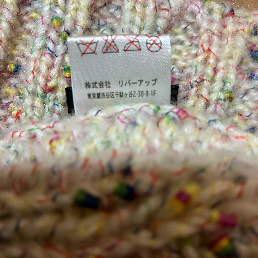 リバーアップ 手編み風ニット帽 アクリル100% — image 5