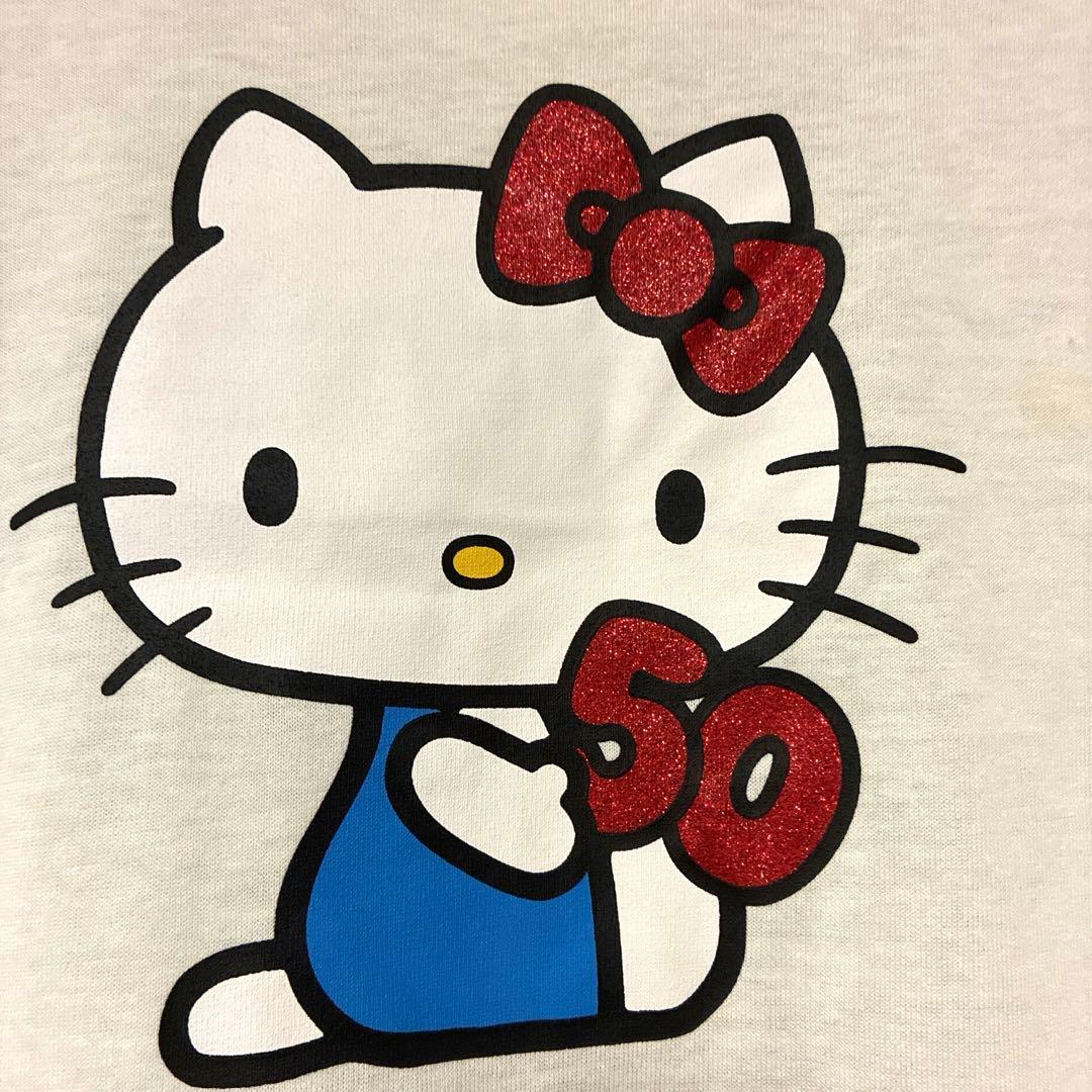 ハローキティ　長袖シャツ　LLサイズ　50周年記念デザイン新品　今夜21時迄 — image 2